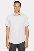 Camisa Marca Curta Slim Algodao Modal
