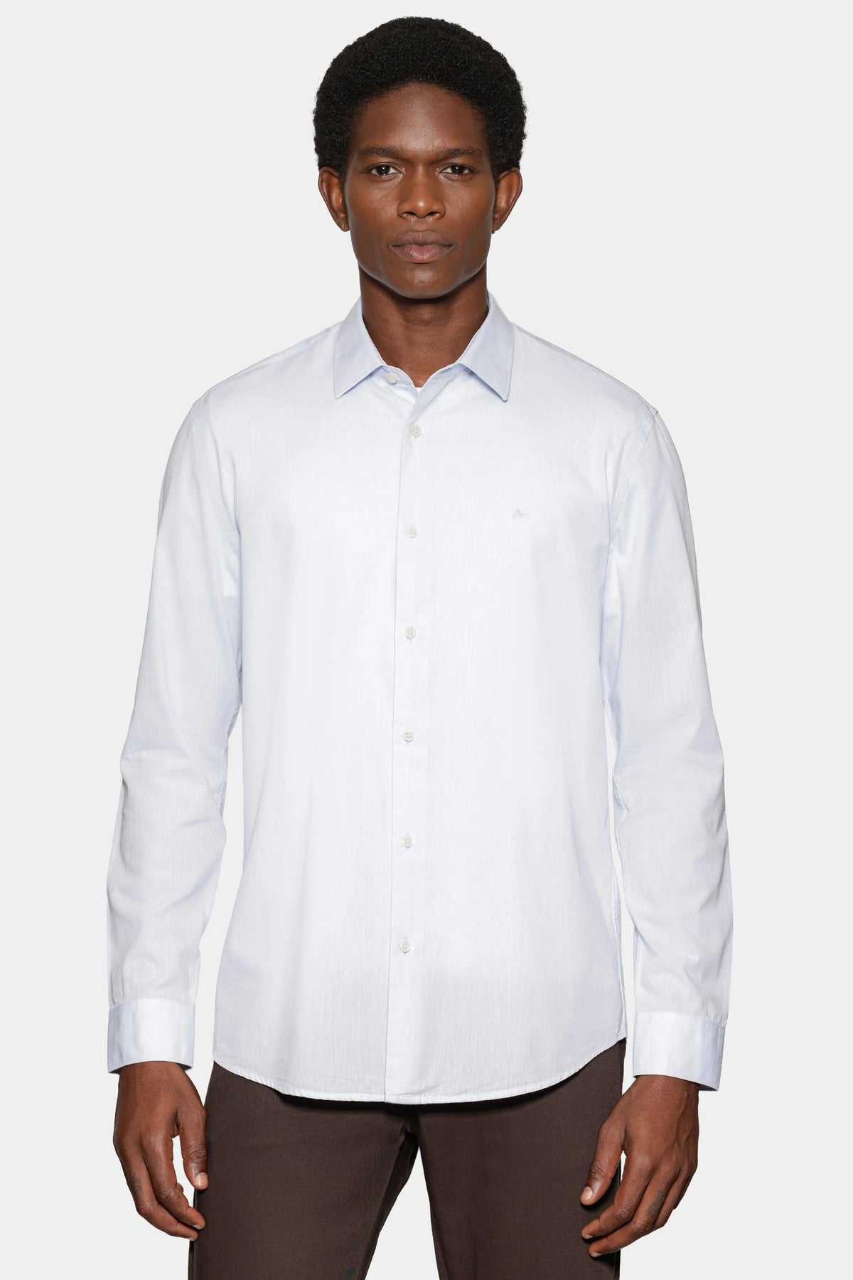 Camisa Manga Longa Slim em Algodão Willis