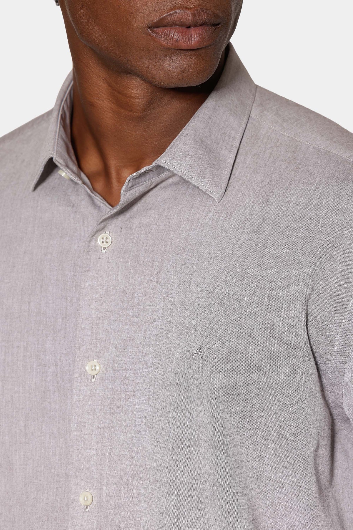 Camisa Manga Longa Slim em Algodão Willis