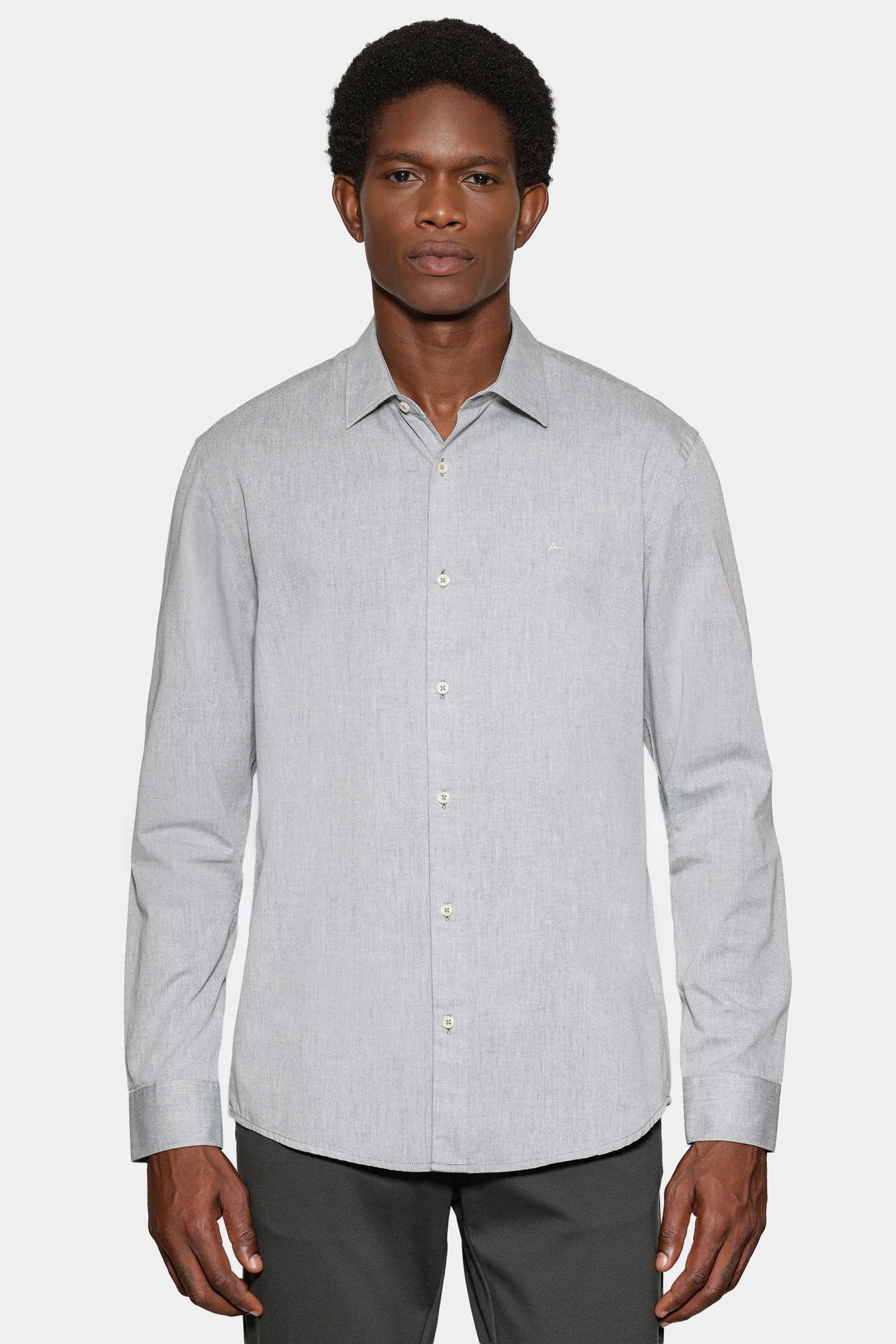Camisa Manga Longa Slim em Algodão Willis