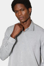 Camisa Manga Longa Slim em Algodão Willis