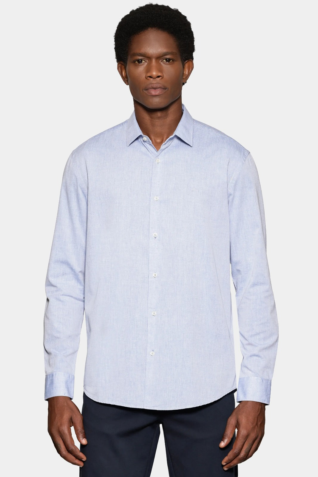 Camisa Manga Longa Slim em Algodão Willis